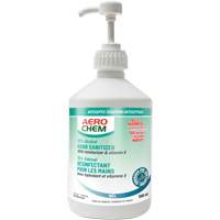 Gel d&eacute;sinfectant pour les mains AEROCHEM, 500 ml, Bouteille &agrave; pompe, 70 % alcool Trail Hammer and Bolt