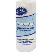 Snow Soft Premium Kitchen Towels, 2 Ply, 85 Sheets/Roll, 8" W, 11" L Trail Hammer and Bolt