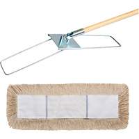 Break-Ezy Dust Mop System, Slip On Style, Cotton, 48" L x 5" W Trail Hammer and Bolt