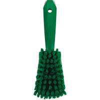 Short-Handled Washing Brush, Soft Bristles, 10-1/2" Long, Green Trail Hammer and Bolt