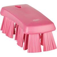 UST Hand Brush, Stiff Bristles, 6-9/10" Long, Pink Trail Hammer and Bolt