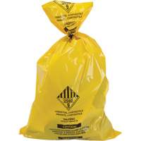 Doublures pour d&eacute;chets dangereux, Amiante, 40" lo x 26" la, 3 mils Trail Hammer and Bolt