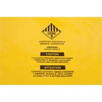 Doublures pour d&eacute;chets dangereux, Amiante, 40" lo x 26" la, 3 mils Trail Hammer and Bolt