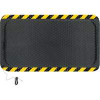 Hog Heaven Electrically Conductive Mat, 3' W x 5' L, 5/8" Thickness, Black/Yellow, Nitrile Trail Hammer and Bolt