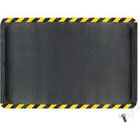 Hog Heaven Electrically Conductive Mat, 4' W x 6' L, 5/8" Thickness, Black/Yellow, Nitrile Trail Hammer and Bolt