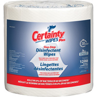 Lingettes d&eacute;sinfectantes, 8" x 6", 1200 lingettes Trail Hammer and Bolt