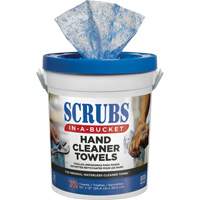 Serviettes nettoyantes pour les mains, 72 lingettes, 12" x 10" Trail Hammer and Bolt