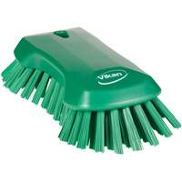 Hand Brush, Extra Stiff Bristles, 9-1/10" Long, Green Trail Hammer and Bolt