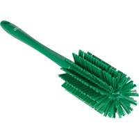 Medium Brush with Handle, Stiff Bristles, 17" Long, Green Trail Hammer and Bolt