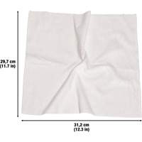 Chiffons lavables pour le nettoyage, Microfibre, Blanc Trail Hammer and Bolt