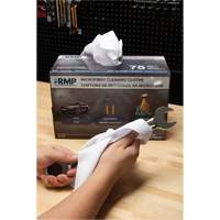 Chiffons lavables pour le nettoyage, Microfibre, Blanc Trail Hammer and Bolt
