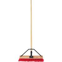 Balai-brosse &agrave; manche renforc&eacute;, 18", Moyen, Soies PVC Trail Hammer and Bolt