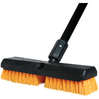 Brosse de nettoyage avec manche, 10" l, Soies Polypropyl&egrave;ne, Noir/Rouge Trail Hammer and Bolt