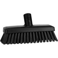 Compact Wall/Deck Broom, Stiff Bristles, 8-9/10", Polyester/Polypropylene, Black Trail Hammer and Bolt