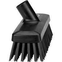 Compact Wall/Deck Broom, Stiff Bristles, 8-9/10", Polyester/Polypropylene, Black Trail Hammer and Bolt