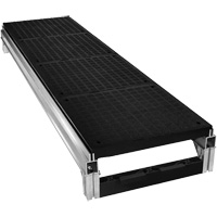 FOUNDATION Smooth Modular Aluminum Work Platform Kit, 18" W x 72" D, 400 lbs. Capacity, All-Welded Trail Hammer and Bolt