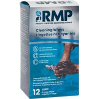 Individually Wrapped Cleaning Wipes, 12 Wipes, 8" x 9-1/2" Trail Hammer and Bolt