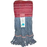 Wide-Band Mop Head, Antimicrobial/Floor Finishing/Specialty, Cotton/Rayon/Synthetic, Loop Style Trail Hammer and Bolt
