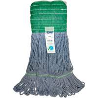 Wide-Band Mop Head, Antimicrobial/Floor Finishing/Specialty, Cotton/Rayon/Synthetic, Loop Style Trail Hammer and Bolt