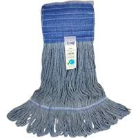 Wide-Band Mop Head, Antimicrobial/Floor Finishing/Specialty, Cotton/Rayon/Synthetic, Loop Style Trail Hammer and Bolt