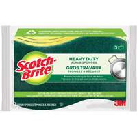 Scotch-Brite&reg; Heavy Duty Scrub Sponge, Scrubbing, 2-3/5" W x 4-2/5" L Trail Hammer and Bolt