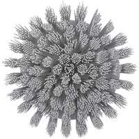 HyDrive Round Drill Brush, Extra Stiff Bristles, 3-1/10" Long, White Trail Hammer and Bolt