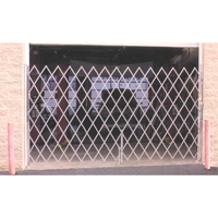 Barri&egrave;res de s&eacute;curit&eacute; galvanis&eacute;es repliables, Repliable simple fixe, 4' lo x 6' h d&eacute;ploy&eacute; Trail Hammer and Bolt