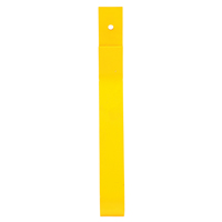 Poteau de garde-corps, Acier, 10-3/4" lo x 24" h, Jaune Trail Hammer and Bolt