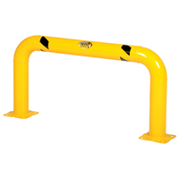 High Profile Machinery Guards, 4' W x 2' H, Yellow Trail Hammer and Bolt