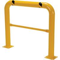 High Profile Machinery Guards, 4' W x 3.5' H, Yellow Trail Hammer and Bolt