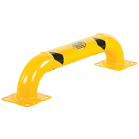 Low Profile Rack Guards, 3' W x 0.75' H, Yellow Trail Hammer and Bolt