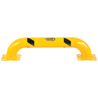 Low Profile Rack Guards, 3' W x 0.75' H, Yellow Trail Hammer and Bolt