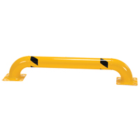 Low Profile Rack Guards, 4' W x 0.75' H, Yellow Trail Hammer and Bolt