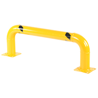 Low Profile Rack Guards, 4' W x 1.4' H, Yellow Trail Hammer and Bolt