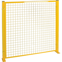 Perimeter Guards, 4.125' H x 2" W, Yellow Trail Hammer and Bolt