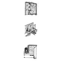 Strip Curtain Doors, 4' x 7' Door Opening, 8" Strip Width, 0.080" Strip Thickness Trail Hammer and Bolt