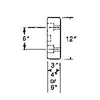 Molded Rubber Dock Guards, Rubber, 30" W x 4" D x 10" H Trail Hammer and Bolt
