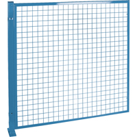 Perimeter Guards - Mesh Style, 4' H x 4' W, Blue Trail Hammer and Bolt