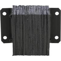 Butoir de quai lamell&eacute;, Horizontal, Caoutchouc, 12" la x 6" p x 10" h Trail Hammer and Bolt