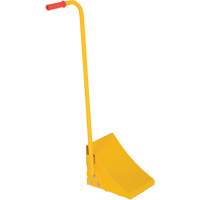 Ergo Handle Wheel Chock, Steel, Yellow, 8" W x 10-3/4" D x 9-1/8" H Trail Hammer and Bolt