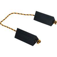 Airline Wheel Chock, 5" x 10" x 4-1/2", Black Trail Hammer and Bolt