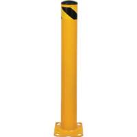 Butoir, Acier, 36" h x 4-1/2" la, Jaune Trail Hammer and Bolt