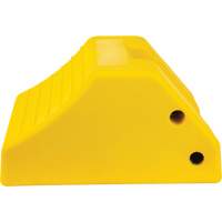 Cale de roue robustes, Ur&eacute;thane, Jaune, 15-1/2" la x 17-7/10" p x 10" h Trail Hammer and Bolt