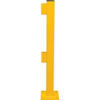 Poteau d'extr&eacute;mit&eacute; pour garde-corps l&eacute;gers, Acier, 42" h, Jaune s&eacute;curit&eacute; OSHA Trail Hammer and Bolt