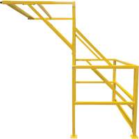 Barri&egrave;re de s&eacute;curit&eacute; pour mezzanine, 70" lo x 77" ha, 78" &eacute;lev&eacute;e, Jaune Trail Hammer and Bolt