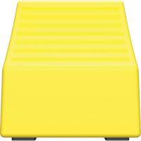 Cale de roue ultra-robuste pour l'exploitation mini&egrave;re Checkers Safety sans support, PEHD, Jaune, 14-1/2" la x 17-1/2" p x 16" h Trail Hammer and Bolt