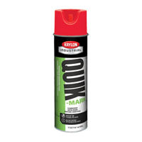 Industrial Quik-Mark Water-Based Overhead Marking Paint, 17 oz., Aerosol Can Trail Hammer and Bolt