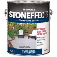 Produit d'&eacute;tanch&eacute;ifi&eacute; protecteur pour b&eacute;ton Stoneffects, 3,78 L, &agrave; l'eau, Transparent, Transparent Trail Hammer and Bolt