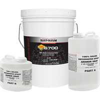&eacute;poxy d&eacute;coratif 100 % de solides 6700, 3 gal., &eacute;poxy, Tr&egrave;s brillant, Gris Trail Hammer and Bolt