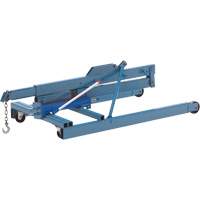 Portable Floor Cranes, 8' Lift, 1000 lbs. (0.5 tons), 70-1/2" Arm, 69-1/4" H Trail Hammer and Bolt